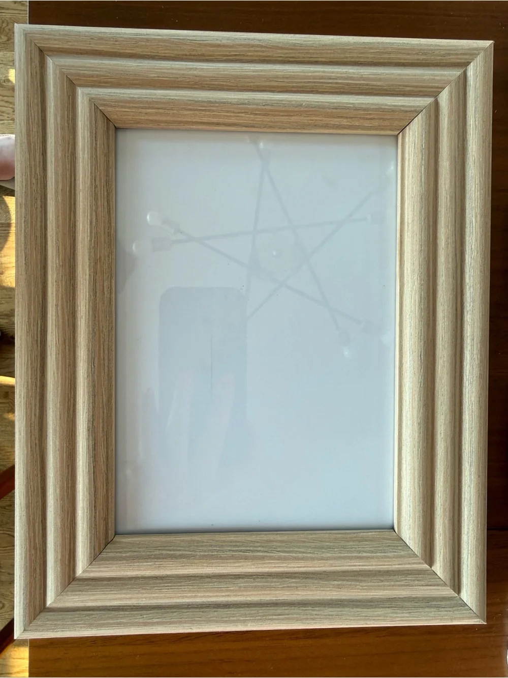 5 x 7 Light Wood Picture Frame — Neutral Beige Finish
